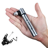 ICOCOPRO Pumpe Mini Fahrradpumpe Inflator Luftpumpe kleine Fahrradpumpe Straßen-Mountainräder und BMX passen160PSI Ballpumpe Reifenpumpe Presta und Schrader Kabelgebunden