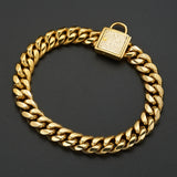 Gold Stainless Steel Titanium Chain Necklace