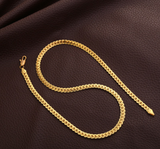 Personalized Men's 5MM Side 18K Gold Necklace