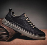 Trendy Pu Leather Men's Breathable Casual Trainers