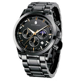 SAPPHERO Mens Watches Watches for Men Analog Watch Waterproof Watch Quartz Chronograph Date Display Stainless Steel Mens Wrist Watches Casual Business Gifts for Men Fashion Designer Mens Dress Watch