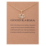 Gold and Silver Alloy Lotus Short Necklace