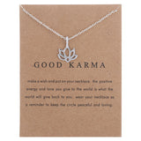 Gold and Silver Alloy Lotus Short Necklace