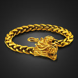 Fashion Faucet Bracelet Men's Thick 24k Gold Jewelry